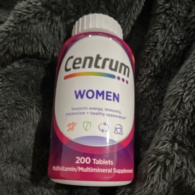 Centrum Women Multivitamin/Multimineral 200 Tablets Energy Immune Metabolism