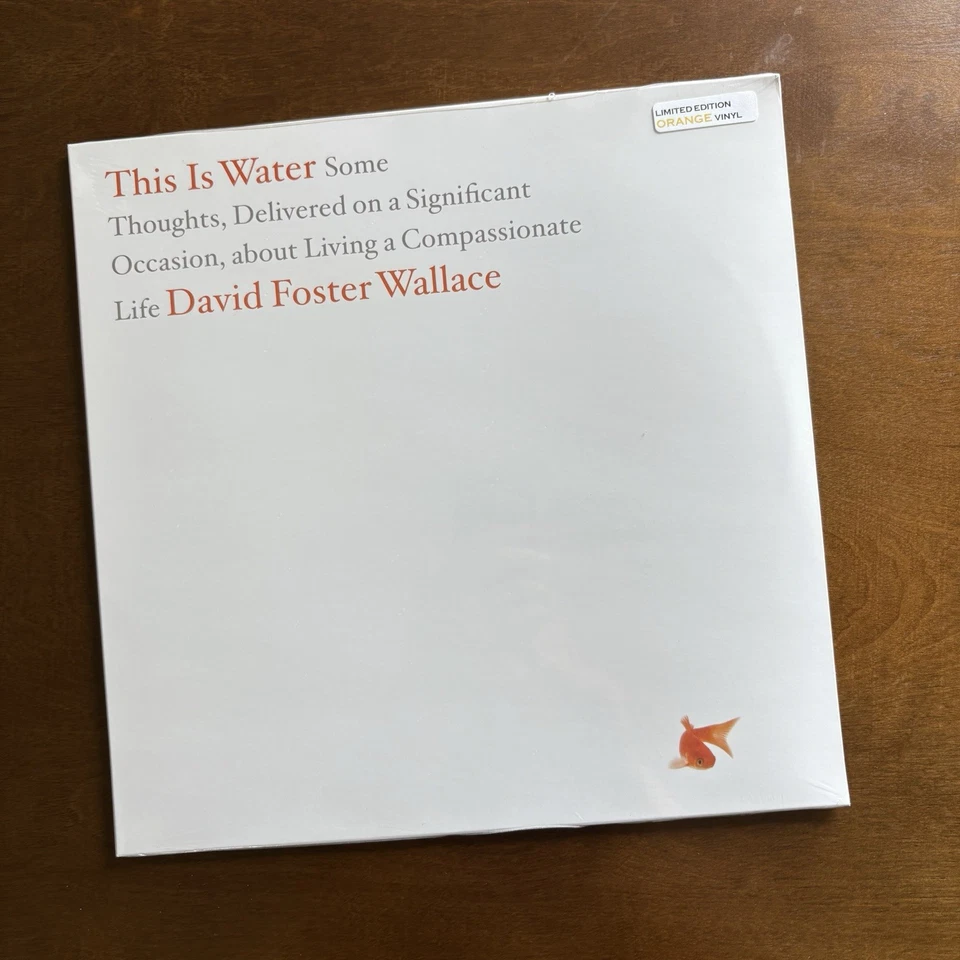 DAVID FOSTER WALLACE This is Water LIMITED EDITION ORANGE VINYL sealed NEW - image 2 of 4