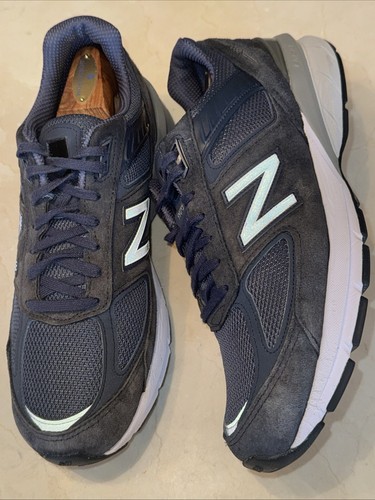 NEW BALANCE '990v5' HERREN MARINEBLAU/SILBER LAUFSCHUH/SNEAKER GRÖSSE 10,5D 189 $ - Bild 3 von 9