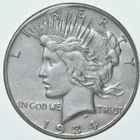 1934 P Peace Dollar $1 Coin Silver, Better Date!