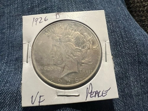 1926 D PEACE SILVER DOLLAR, Key Date,Circulated, Great Condition, See Photos