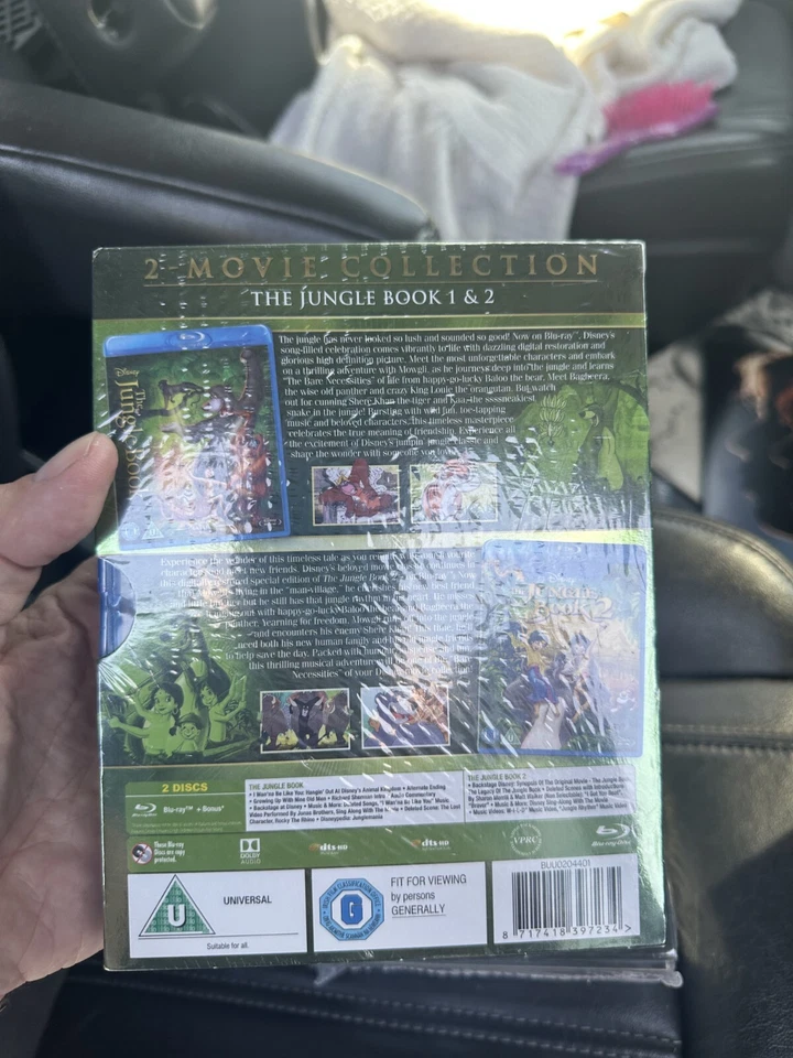 Blu-ray Jungle Book 2 Movie Collection DVD New Sealed Sing A Long And More - Image 2 of 2
