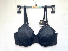 NWD Wacoal Women's 34C Back Appeal Underwire Minimizer Bra 857303 Black