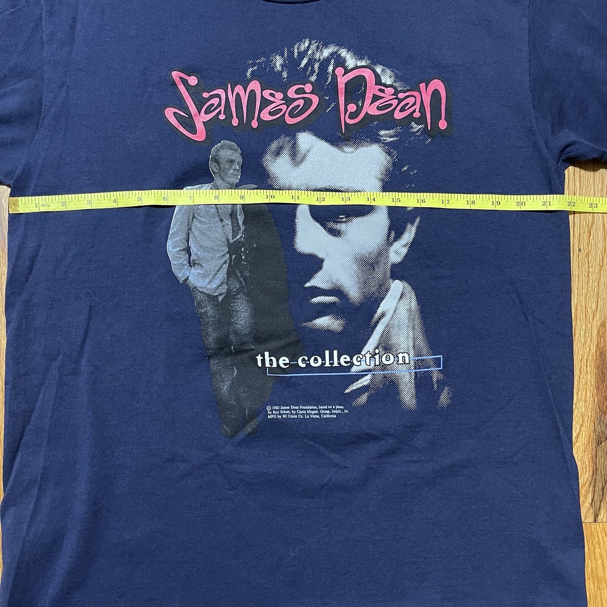 Vintage XL James Dean Mens Shirt 100% Cotton 90's Big Graphic Made