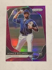 2019 Panini Prizm Ronald Bolanos Rookie Purple Prizm #106 San Diego Padres RC