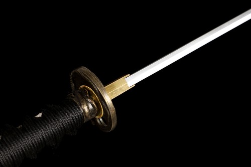 Handmade Full Tang Tanto Katana Samurai Short Sword 9260 Steel Razor Sharp - Picture 10 of 12