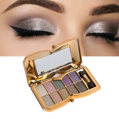 10 Colours Glitter Shimmer Eyeshadow Palette Eye Shadow Diamond Makeup Kit