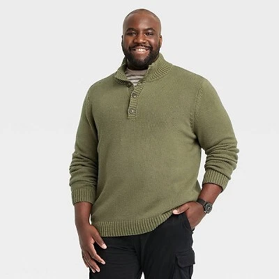Henley pullover sweater sale