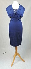 Little Mistress Navy Blue Shift Dress Plus Size 22 Uk Rrp £70 CR012 AA 06