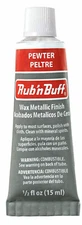 Amaco Rub 'N Buff Wax Metallic Finish, Pewter, 0.5-Fluid Ounce