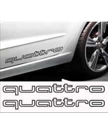 Quattro Door Stickers 12 X2 Decals One Pair Color Of Your Choice Awd