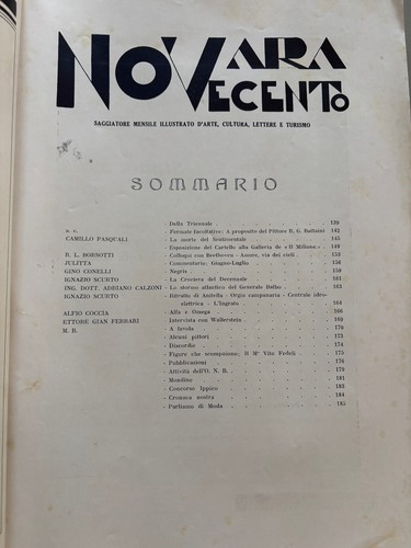 Novara Novecento anno 2 n. 6 /7 giugno-luglio 1933 Scurto crociera, triennale - Imagen 2 de 5