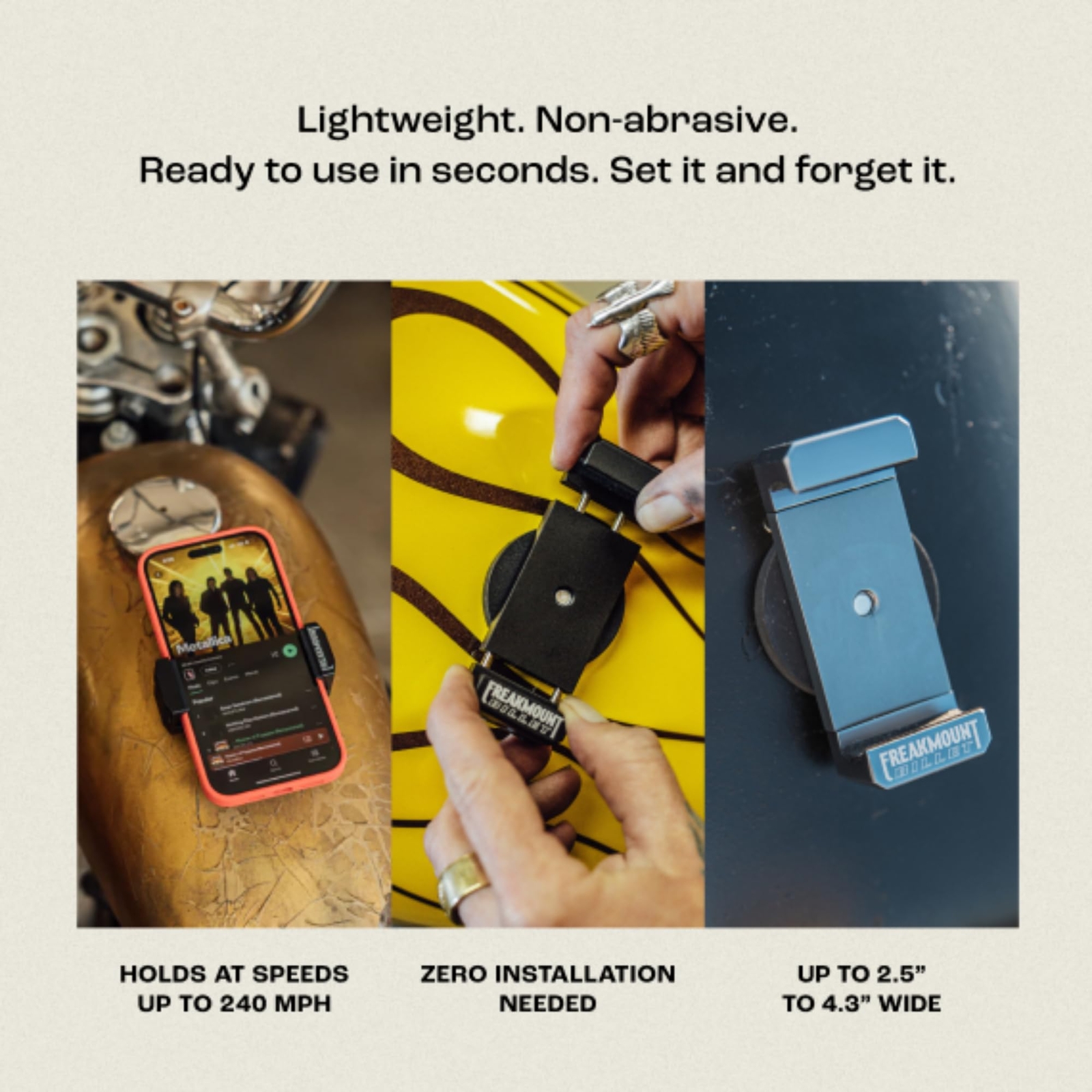 FREAKMOUNT Magnetic Motorcycle Phone Mount - Harley Davidson Accessories