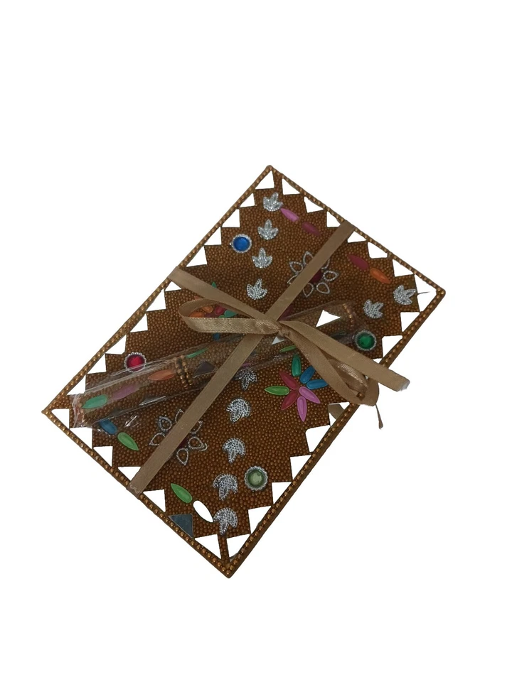 Golden Beaded BOX With Dream Creating Journal & Matching Pen - Image 2 of 3