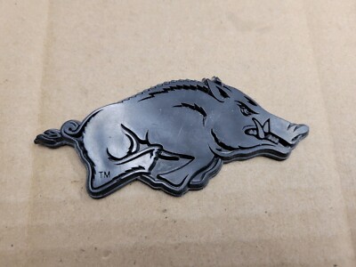 Running Wild Boar Pig Flat Black Plastic Emblem Badge Logo Nameplate Name Plate 