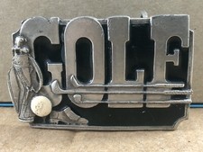 Siskiyou 1985 Golf Belt Buckle, COMBINED SHIP 1 PER MULT