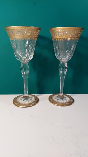 Set Of 2 St Louis Wine Glasses “Stella” 6 3/4”
