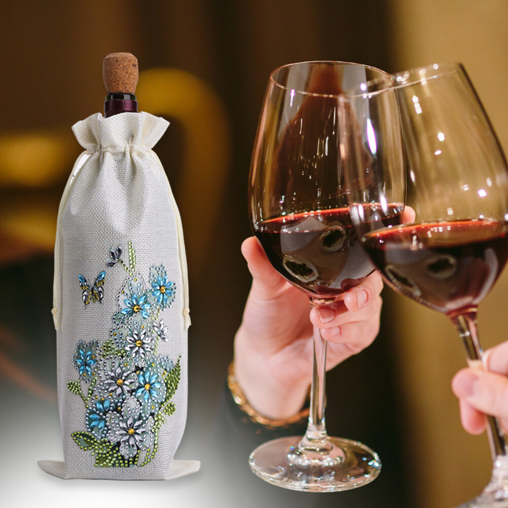 DIY Diamond Painting Wine Bags Diamond Art Liquor Bottle Covers