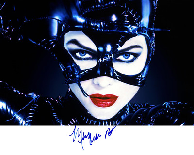Michelle Pfeiffer Catwoman signed 8X10 print photo poster picture