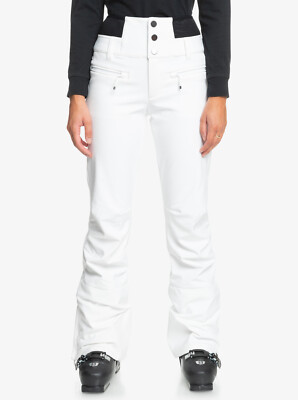 Women's ROXY Rising High Skinny Fit Ski Snow Pants - WHITE - (ERJTP03285)