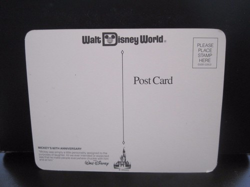 Disney Mickey's 60th Birthday Postcard $9.55 - Picture 2 of 2