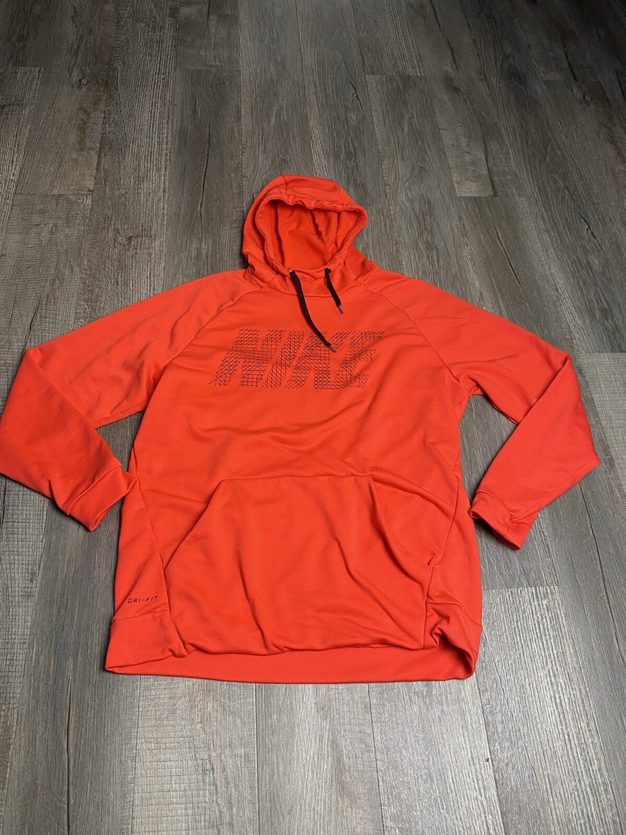 red nike graphic hoodie