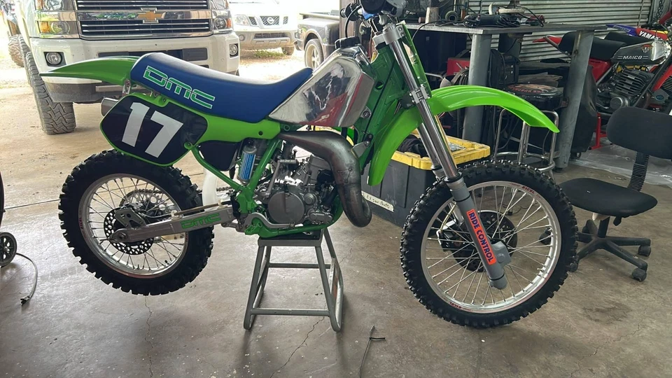 Kawasaki KX125 KX 125 1986-87 aleación de aluminio combustible gasolina tanque de gasolina | apto para Foto 2 de 4