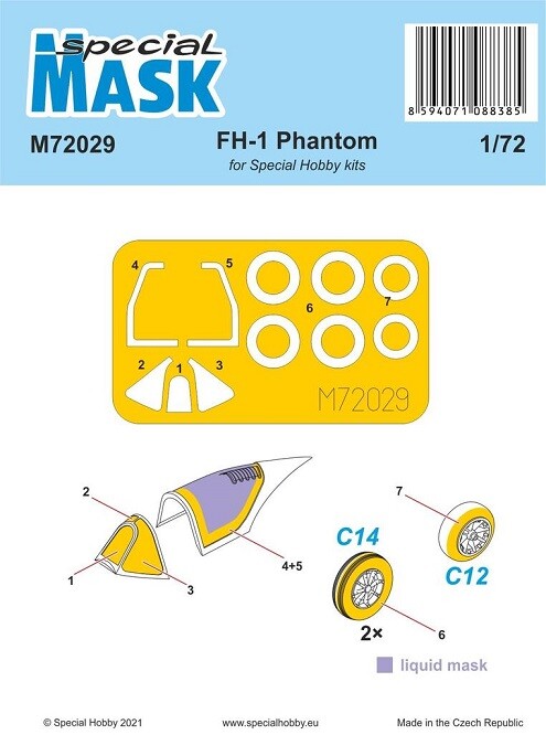 Special Hobby 100-M72029 - 1:72 FH-1 Phantom Mask - New