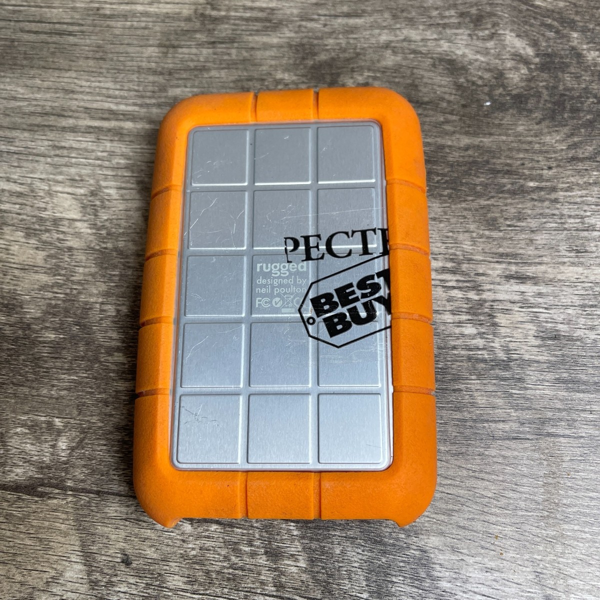 Lacie Rugged By Neil Poulton Portable External Hard Drive Silver