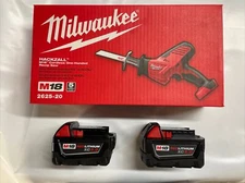 Milwaukee 2625-20 M18 volt Hackzall Reciprocating Saw w/ 2 Batteries New in Box