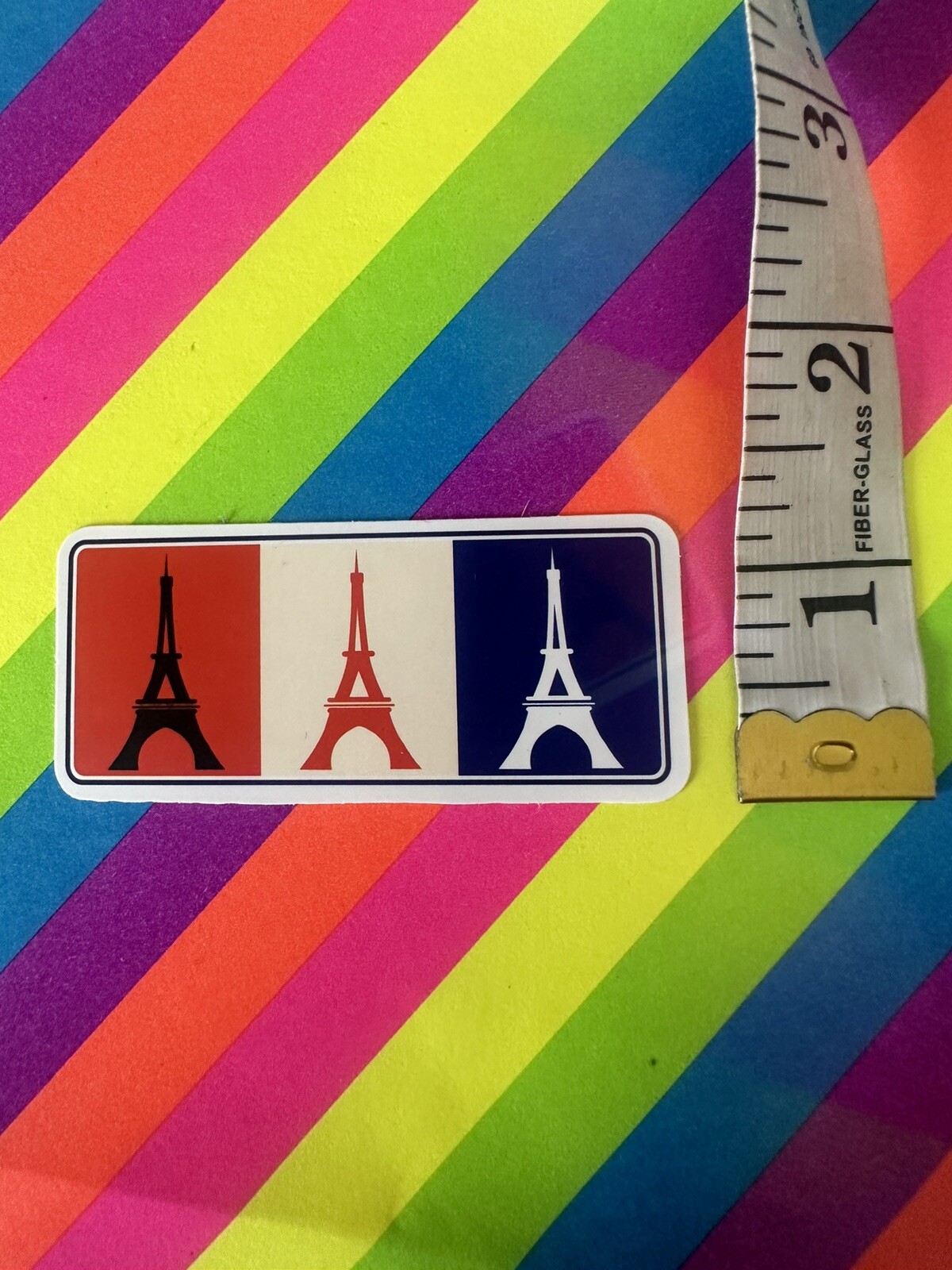 Paris Eiffel Tower France Travel Matte Sticker Decal Skate Surf Laptop Journal