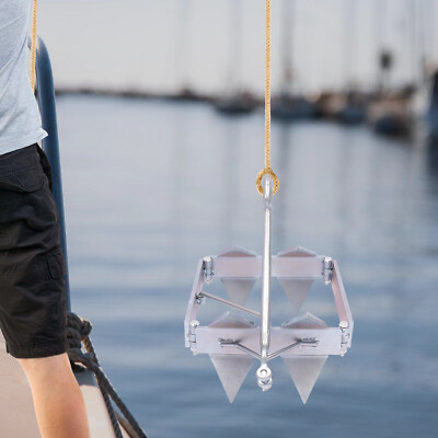 Boat Slide Box Anchor, Foldable Sliding Cube Anchor, Foldable Boat Anchor 13 lbs