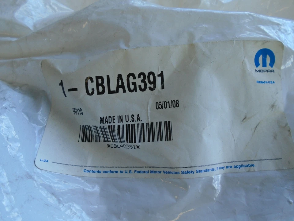 Genuine Mopar Radiator Fan Jumper Wiring CBLAG391 - Image 2 of 4