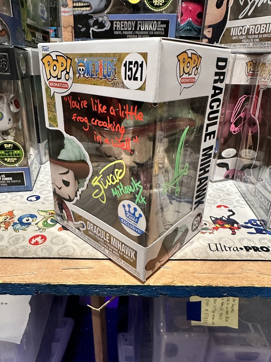 Dracule Mihawk Funko Pop Signed By Steven John Ward With Surprised