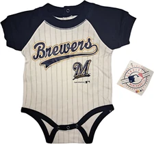 Milwaukee Brewers Boy's Creeper 6/9 Months