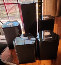 Samsung Surround Sound Mini Speaker Set Of (5) *PS-HS1-1 * PS-HS2-1 * PS-HC2-1 *