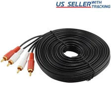 30 FT RCA Stereo Audio Cable 2 RCA Male to 2 RCA Male, 10 Meters