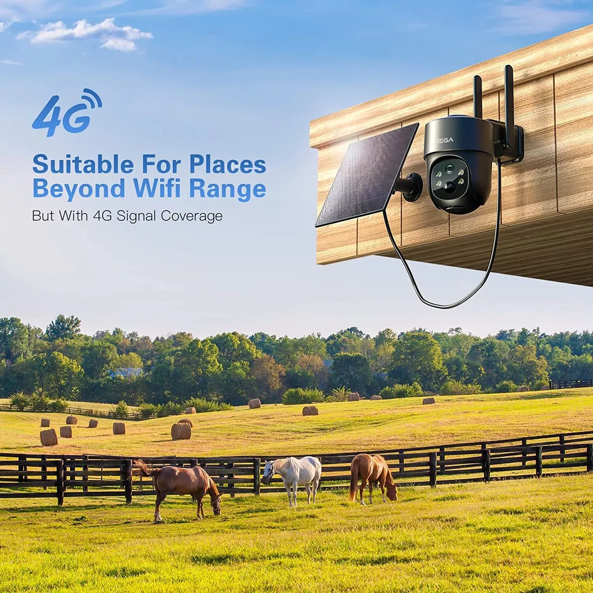 Solar powered security camera no wifi hot sale