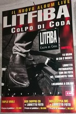 LITFIBA - COLPO DI CODA- CARTONATO PUBBLICITARIO PROMO, PROMO DISPLAY 48 X 34 CM
