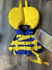 Airhead Infant Life Jacket Vest Under 30 pounds Blue Yellow