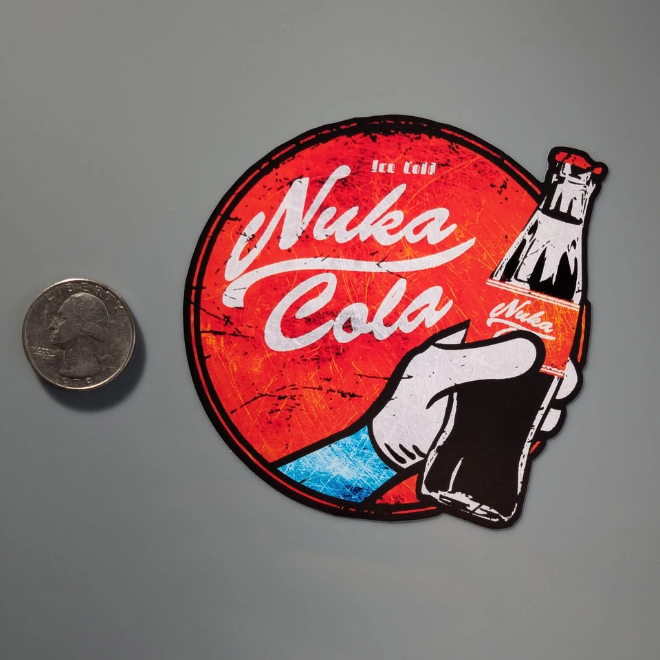 Fallout Nuka Cola Vinyl Decal (Sticker, Car laptop window tumbler water bottle) - Image 2 of 4