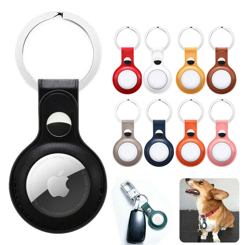 For Apple AirTag Protective Case Shell Key Ring Tracker Keychain Air Tag Cover