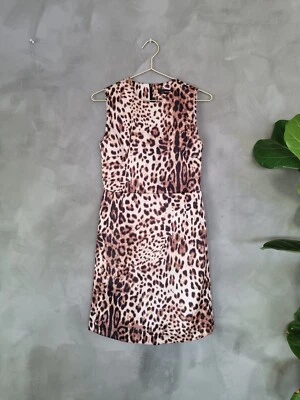 **Hallhuber** Leopard Print Satin Mini Dress Size 34 - Bild 1 von 4