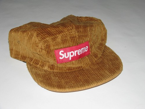 Supreme NY Corda Velluto a Coste Camp Cap Marrone Cappello Regolabile Nuovo  S/S 2019 USA fatto! | eBay