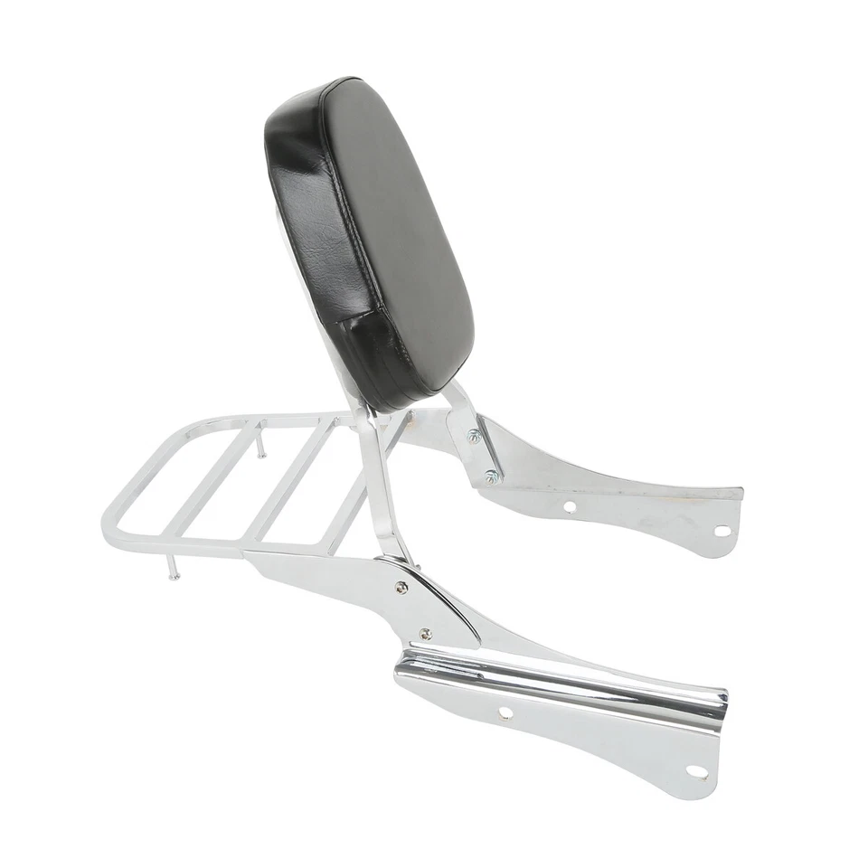 Backrest Sissy Bar Luggage Rack Fit For Honda Shadow Spirit VT750DC 01-03/05-07 - Image 4 of 4