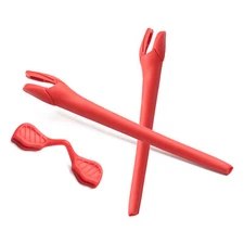 KEYTO Rubber Kit Ear Socks & Nose Pads for-Oakley Radar EV Path Pitch Red