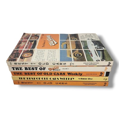 The Best of Old Cars Weekly Newspaper Lot of 4 Volumes 2 3 4 5 Classic Collector