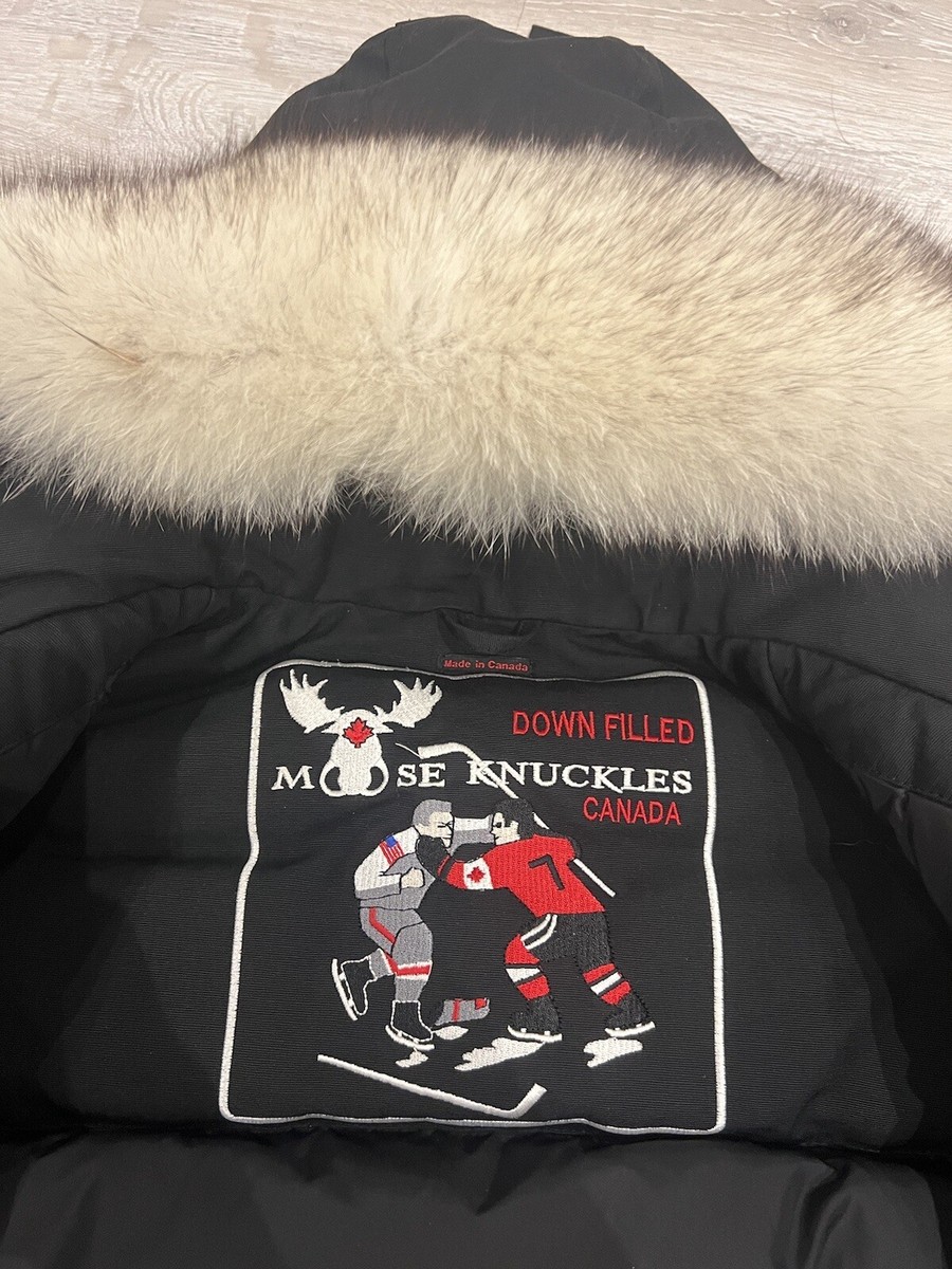 Authentic Moose Knuckles ORIGINAL DEBBIE BOMBER FUR Jacket M RRP