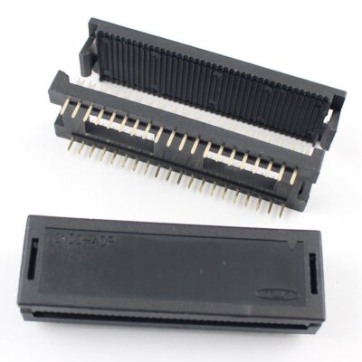 1Pcs 2.54mm x 15.24mm Pitch 40 Pin Male Header FD IDC Cable Transition Connector