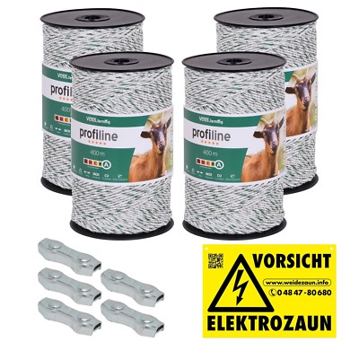 Weidezaunlitze 1600m Litze 3mm Weidezaun Weidezaunband Elektrozaun Schafzaun